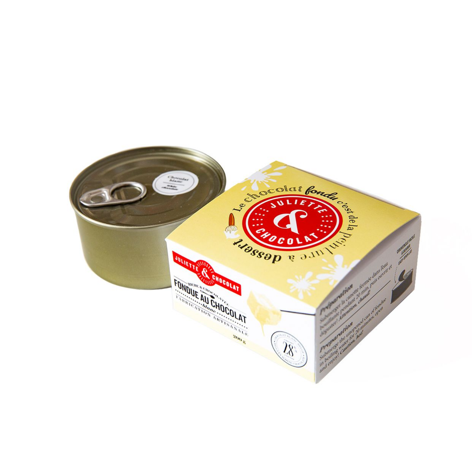 Fondue au chocolat blanc 28% 200g