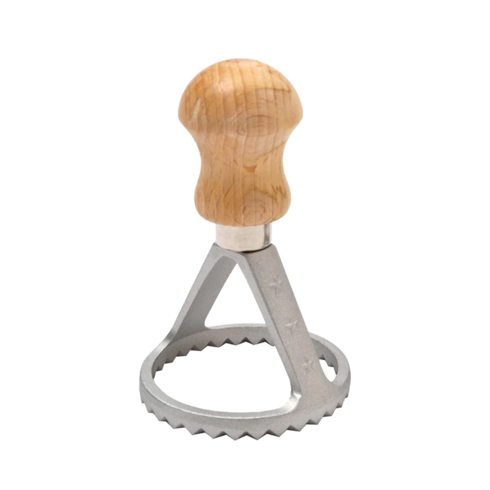 Round ravioli stamp with wooden handle 29mm