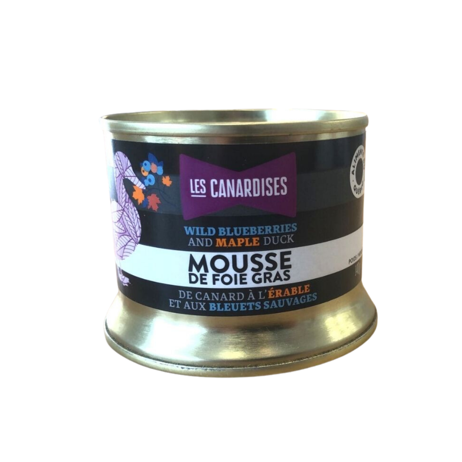 Maple and blueberry duck foie gras mousse 140g - Les canardises