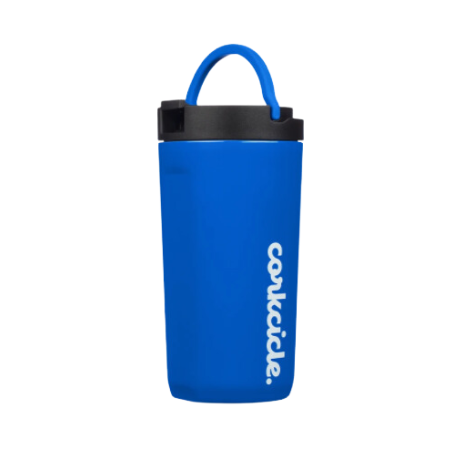 Bouteille isolante avec paille pour enfant bleu royal 12oz - Corkcicle