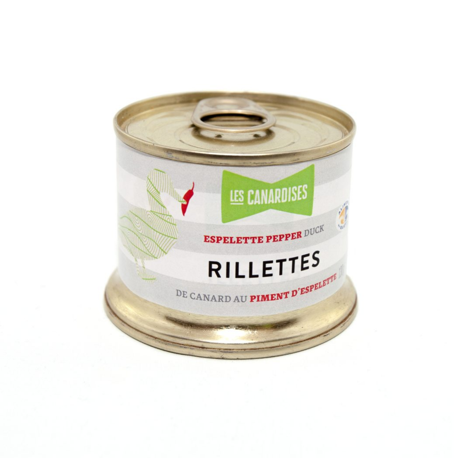 Duck rillettes with Espelette pepper 150g - Les canardises