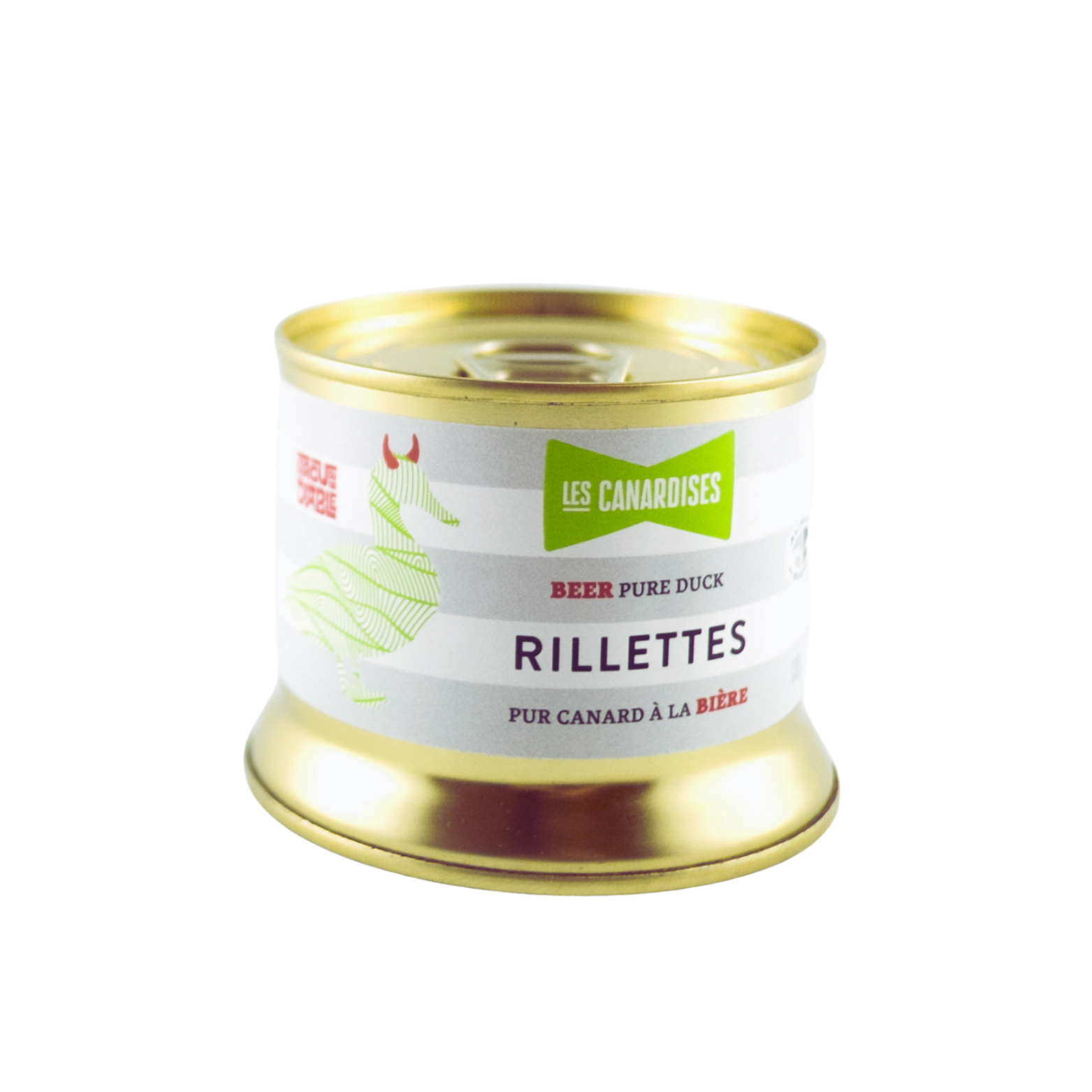 Pure duck rillettes in beer 150g - Les canardises