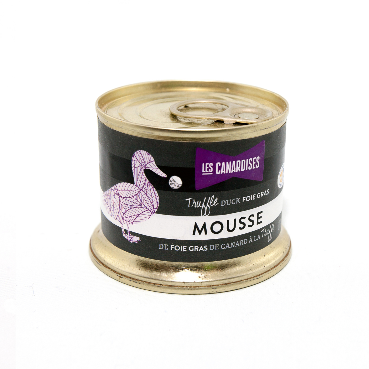 Duck foie gras mousse with truffle oil 140g - Les canardises