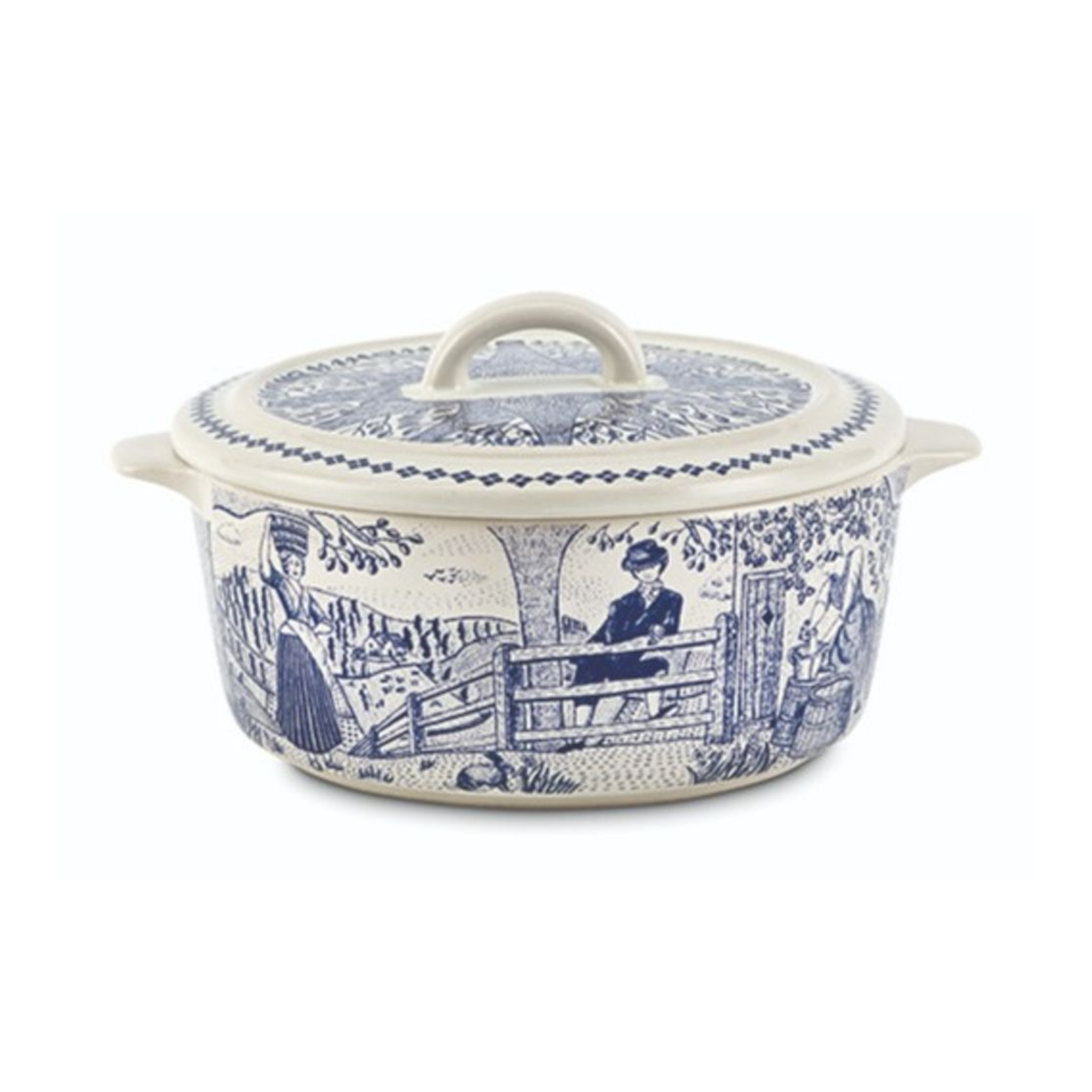 Plat à fromage en céramique Bleu