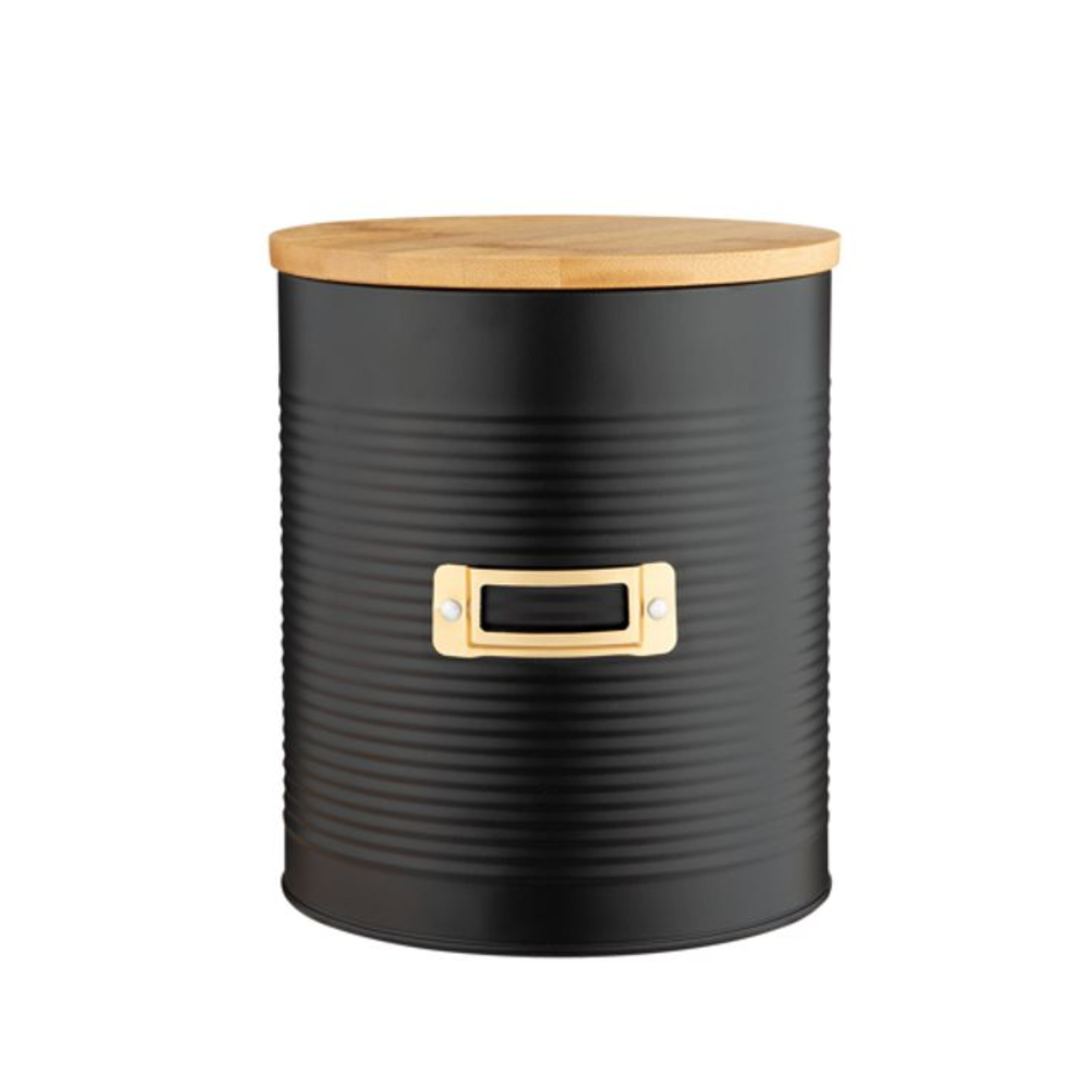 Pot décoratif en métal Noir 3L avec couvercle