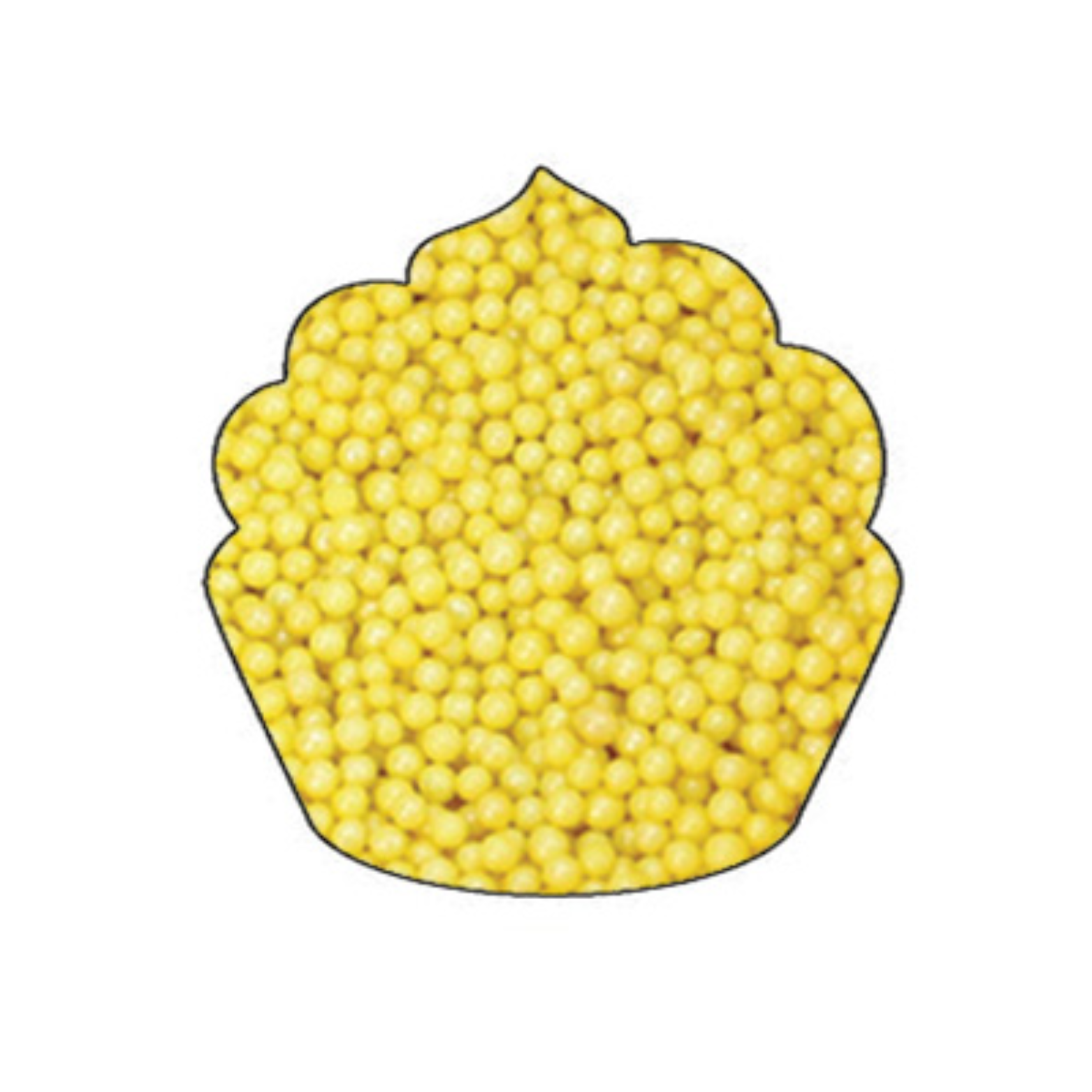 Perles décoratives Jaune 3oz
