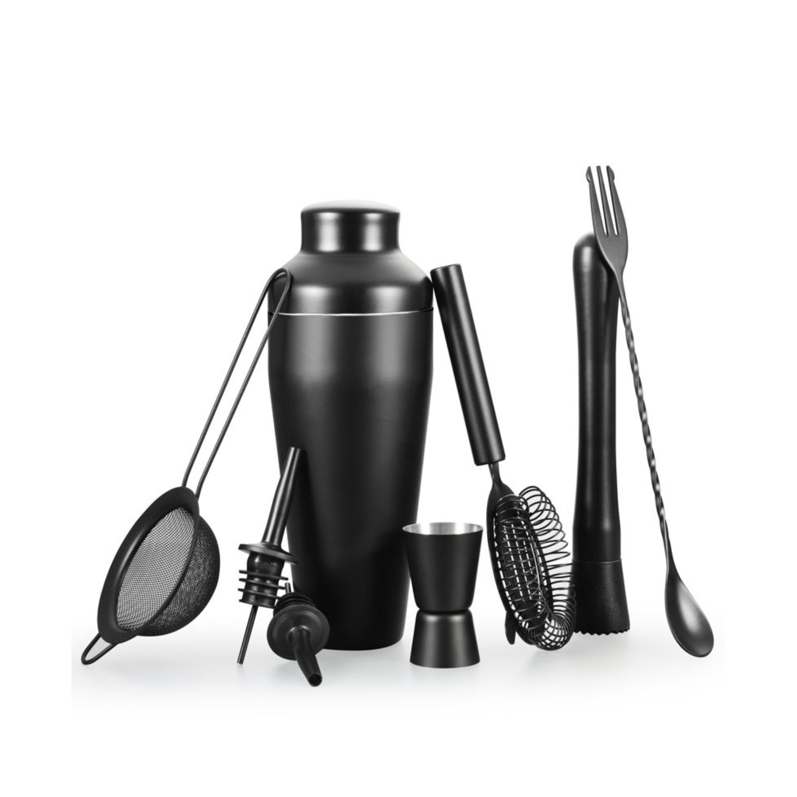 Ensemble à cocktails Opera noir 8 pièces