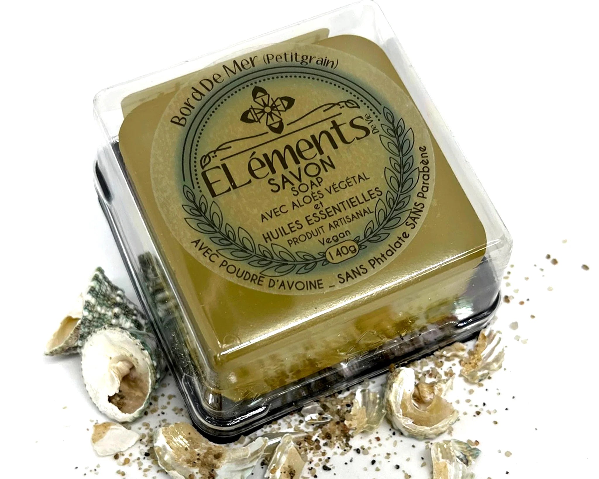 Savon artisanal Bord de mer 140g - Éléments de vie
