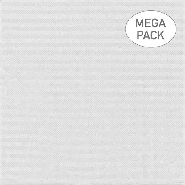 Set of 40 White Paper Napkins