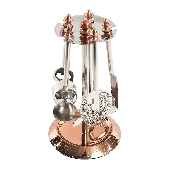 Ensemble d'accessoires pour le bar en cuivre