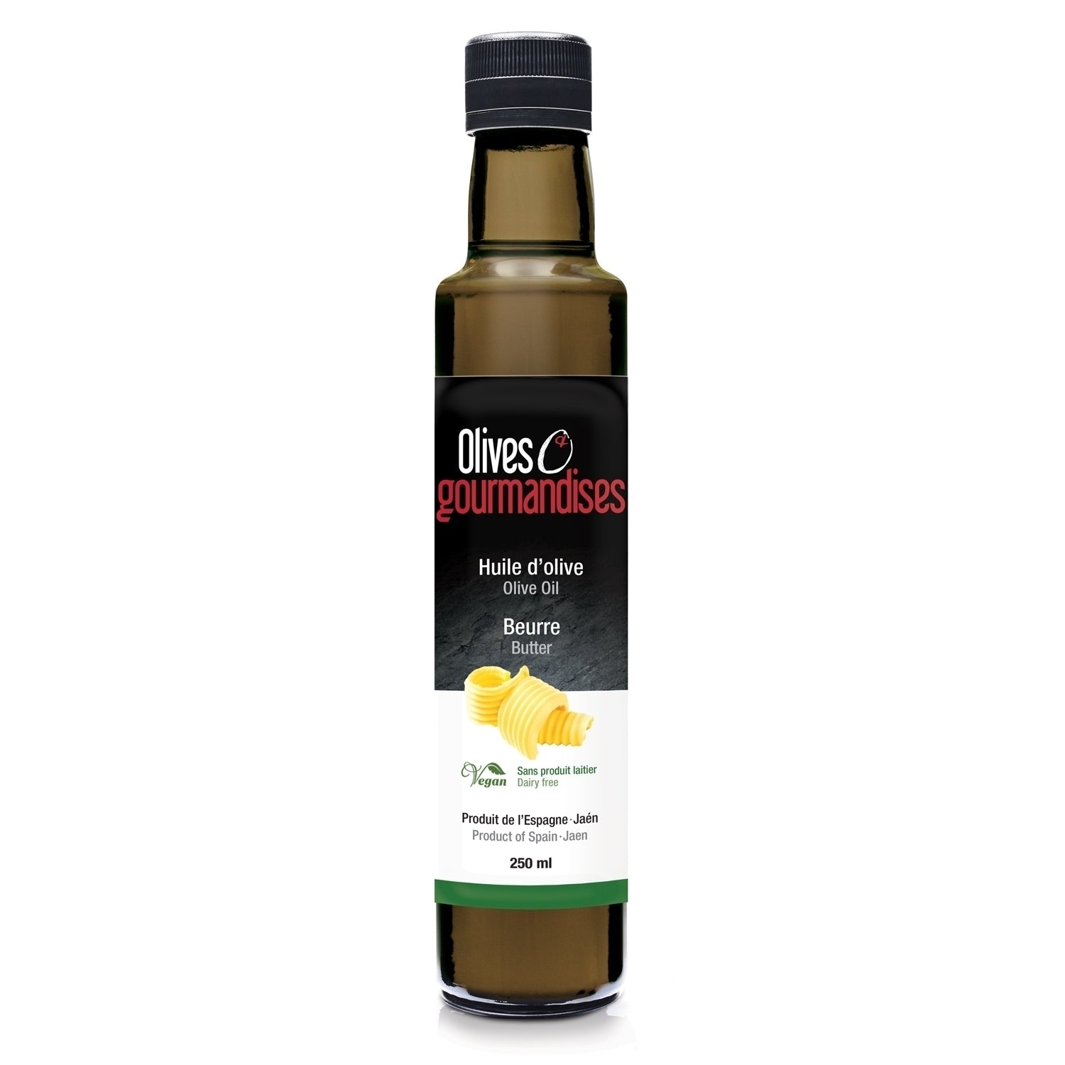 Huile d'olive au beurre 250ml - Olives & Gourmandises