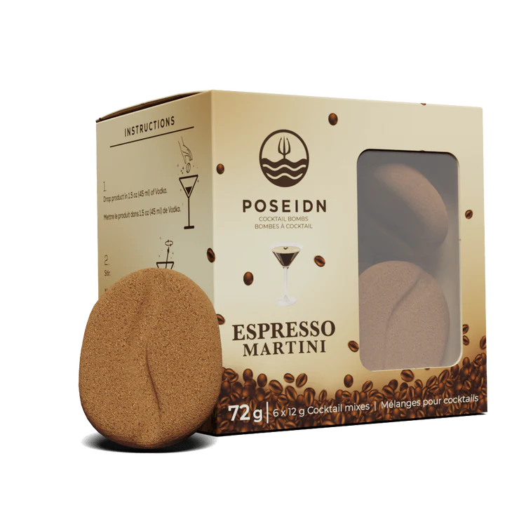 Ensemble de 6 bombes à cocktail Espresso Martini - Poseidn