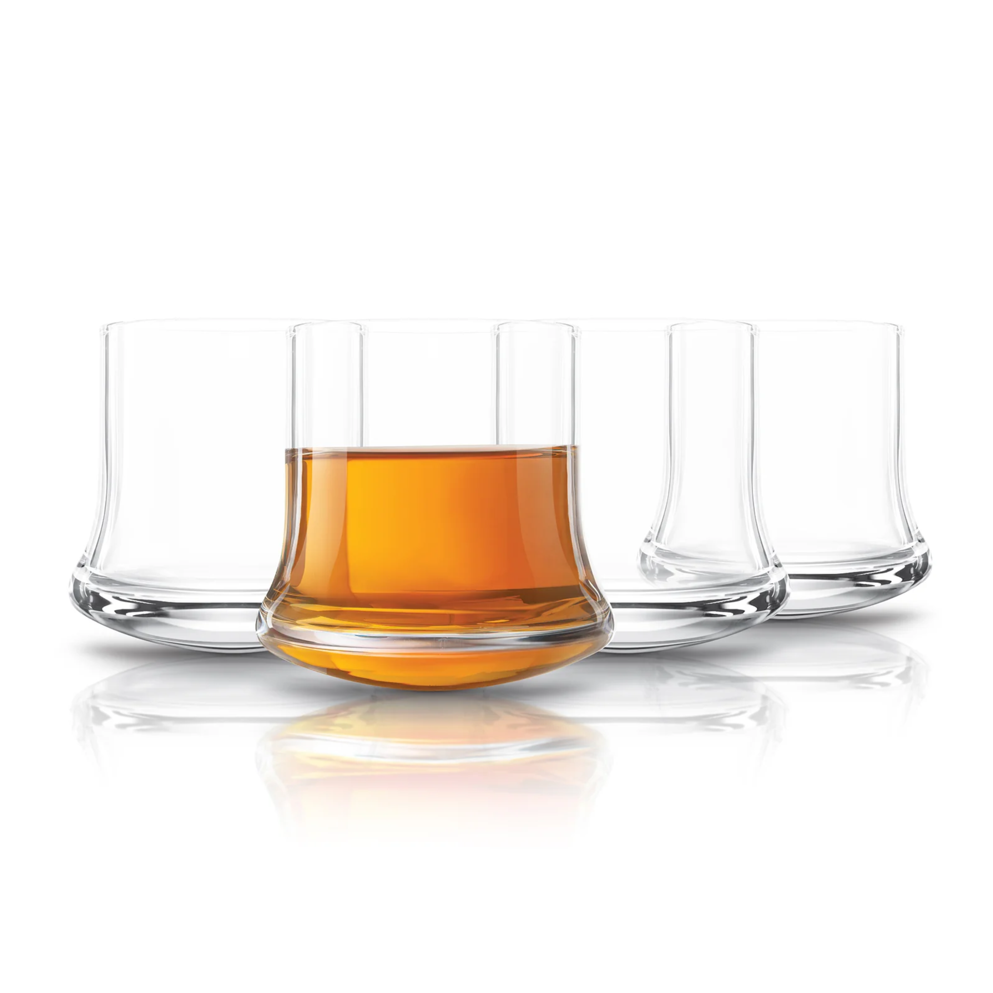 Ensemble de 4 verres à whisky tournants Revolve