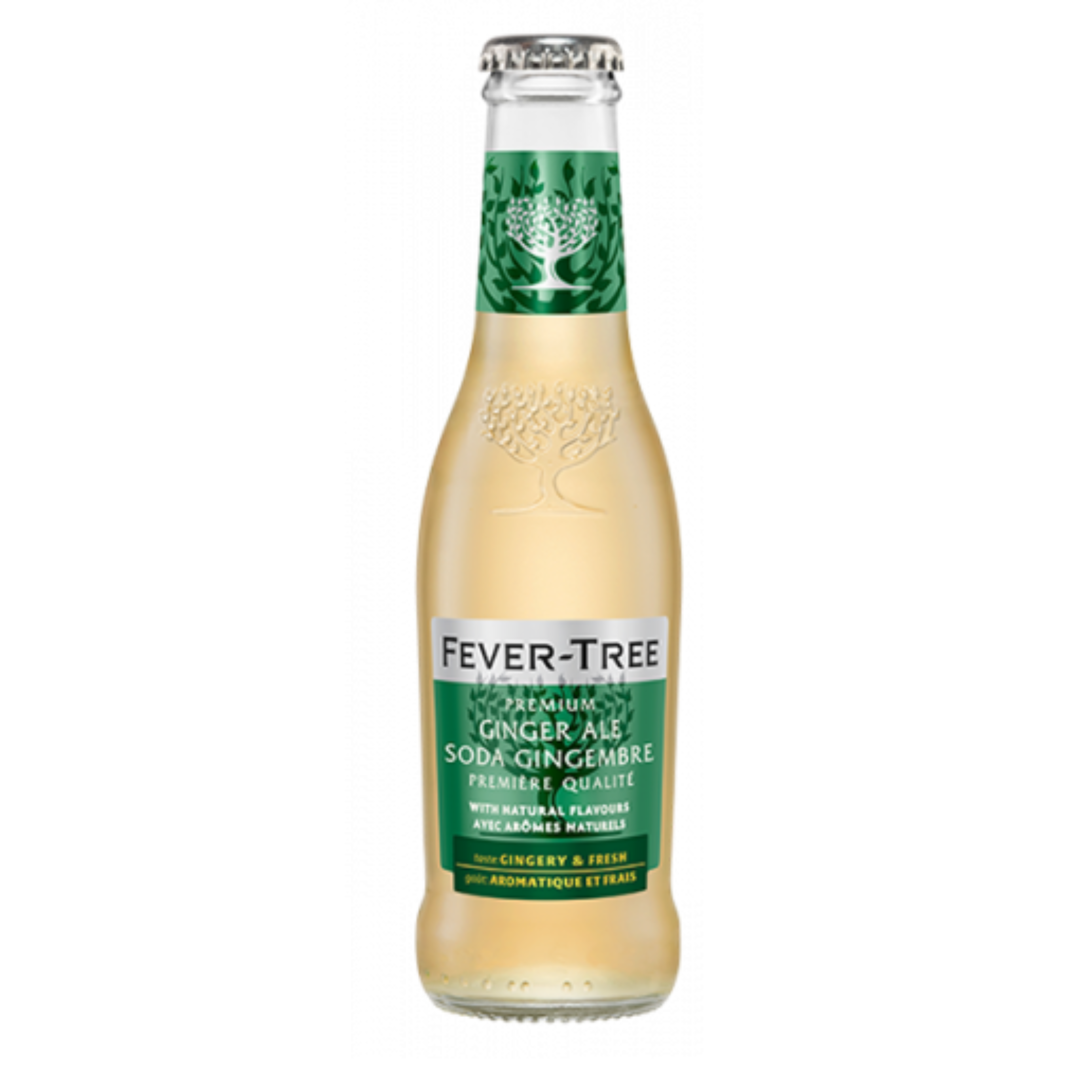 Set of 4 Fever-tree Ginger Ale 200ml Bottles
