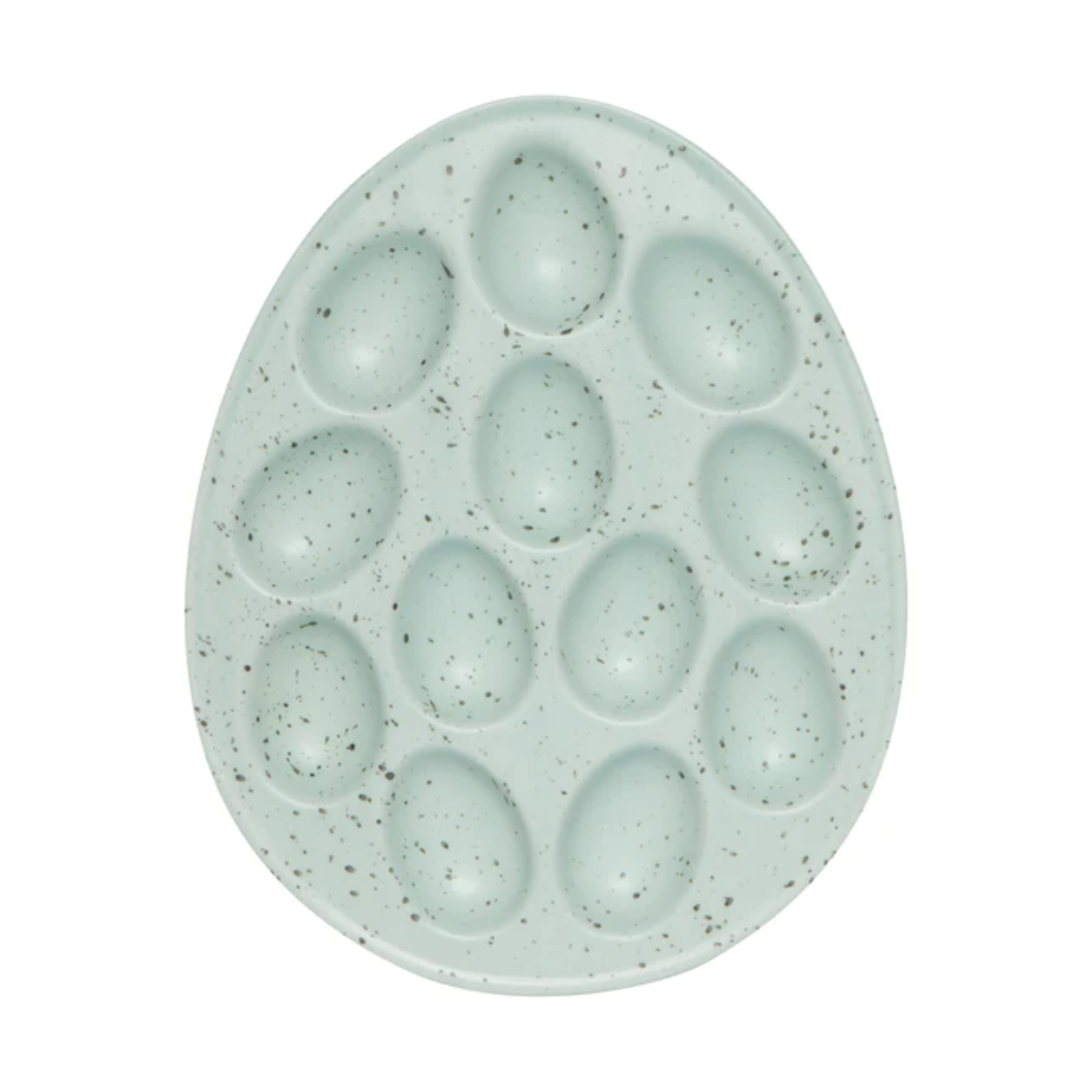 Turquoise Egg Shaped Ceramic Tray