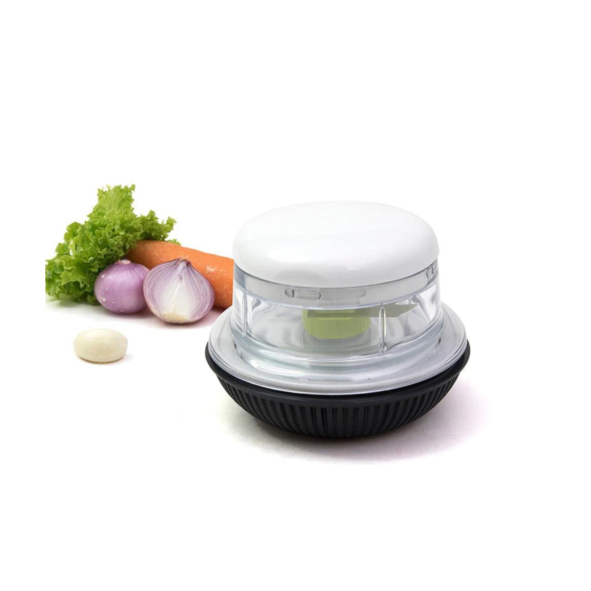 Mini râpe rotative Gotze compacte avec fonction Twist & Roll et base antidérapante