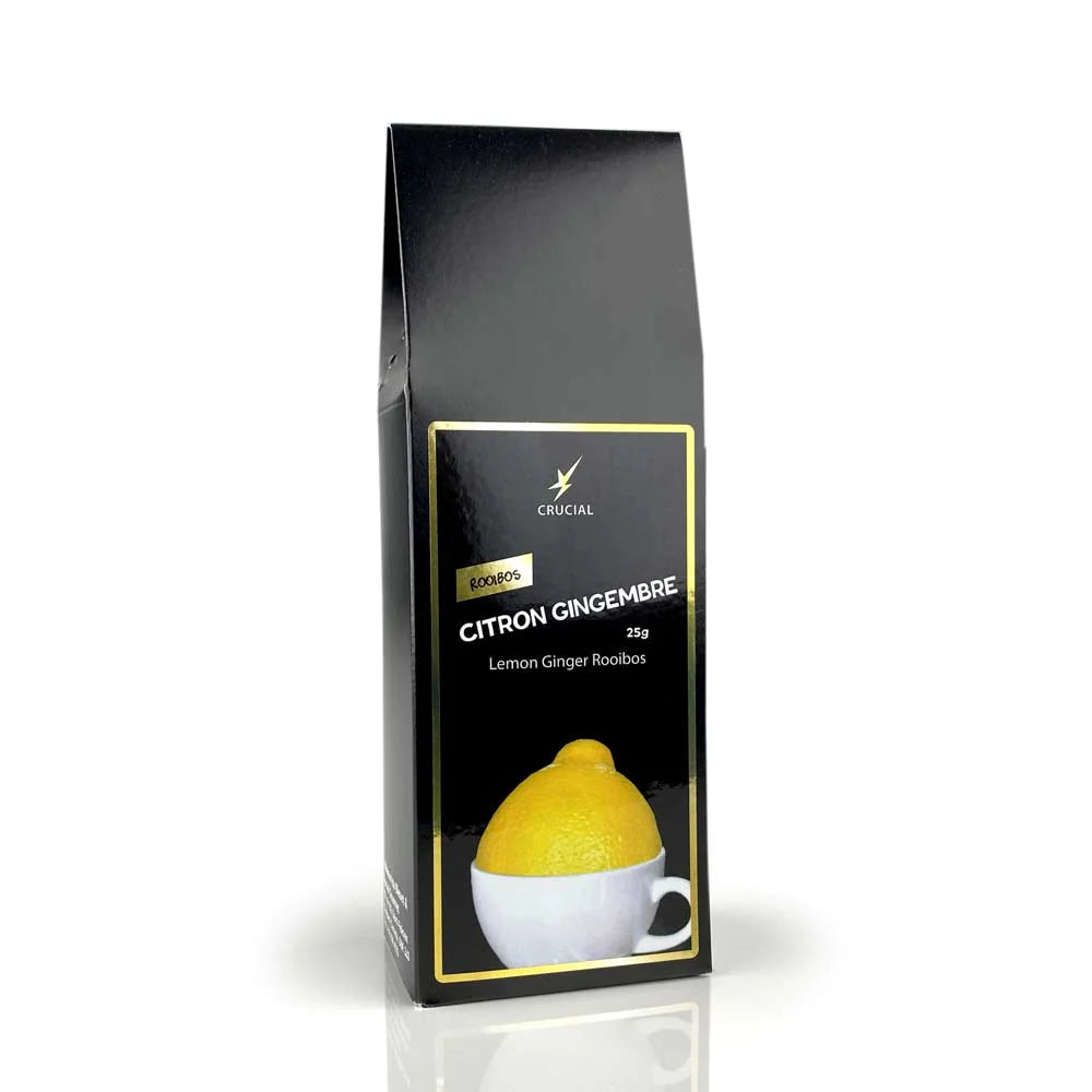 Rooibos Citron et gingembre 25g - La maison du bleuet