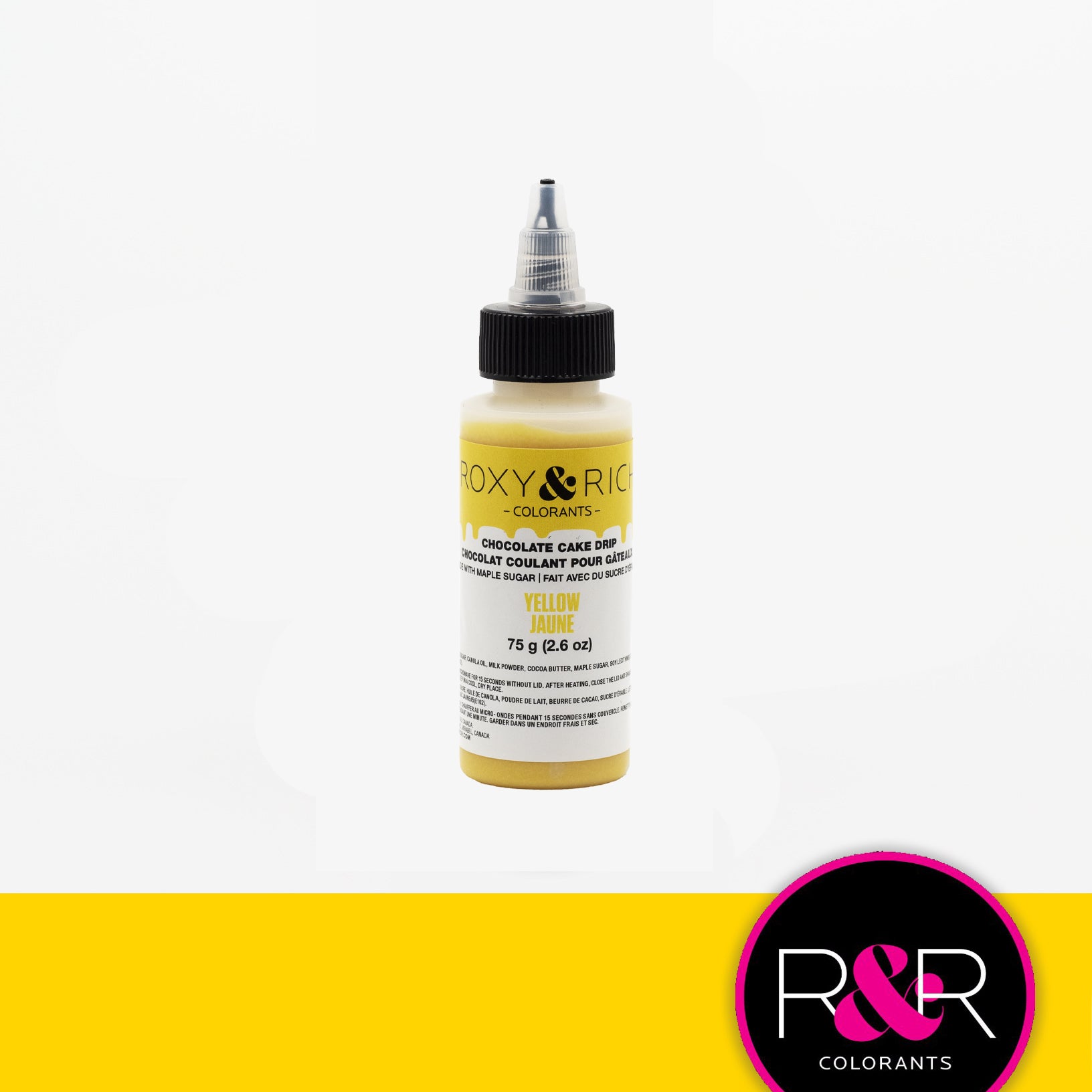 Chocolat coulant pour gâteaux 75 gr - Jaune