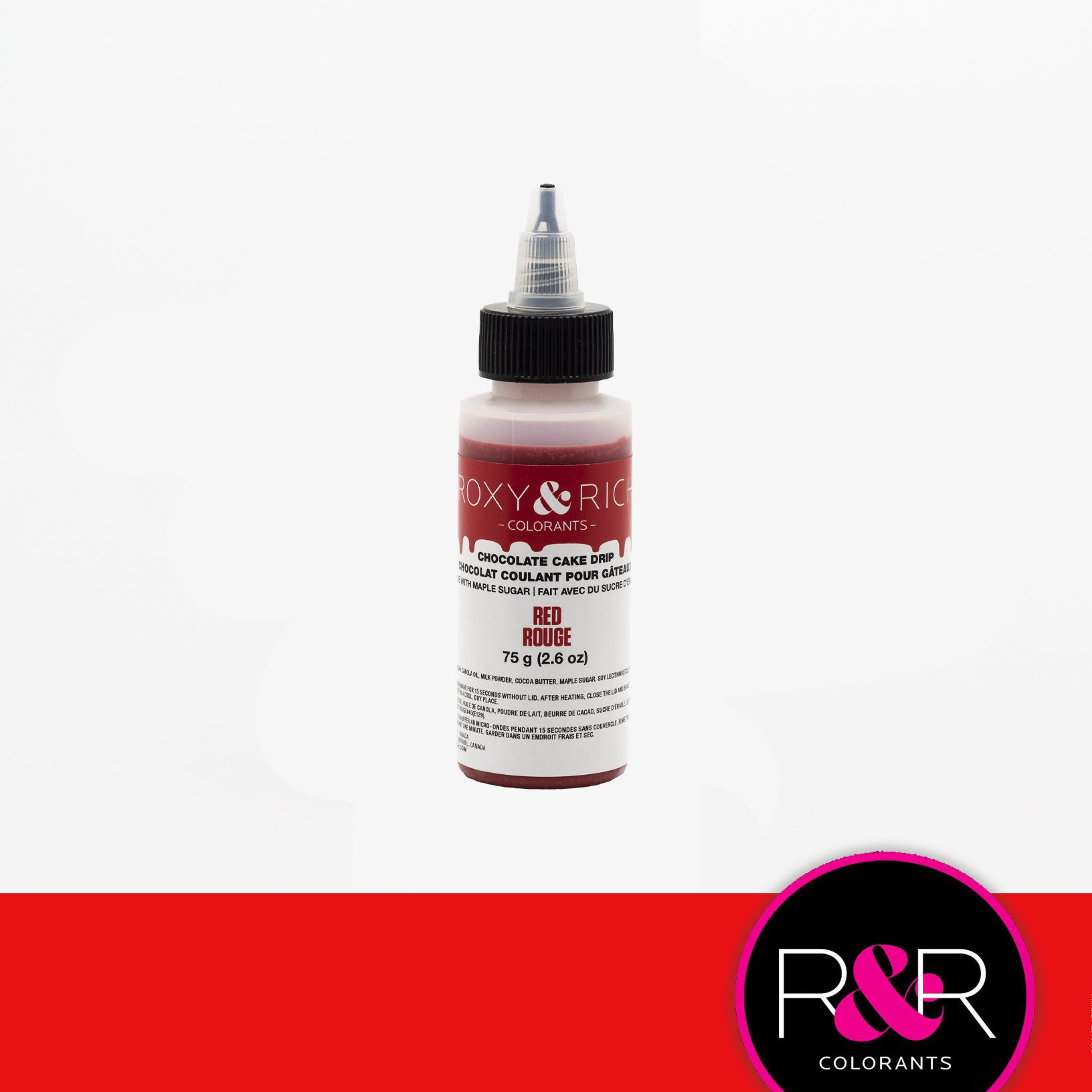 Chocolat coulant pour gâteaux 75 gr - Rouge