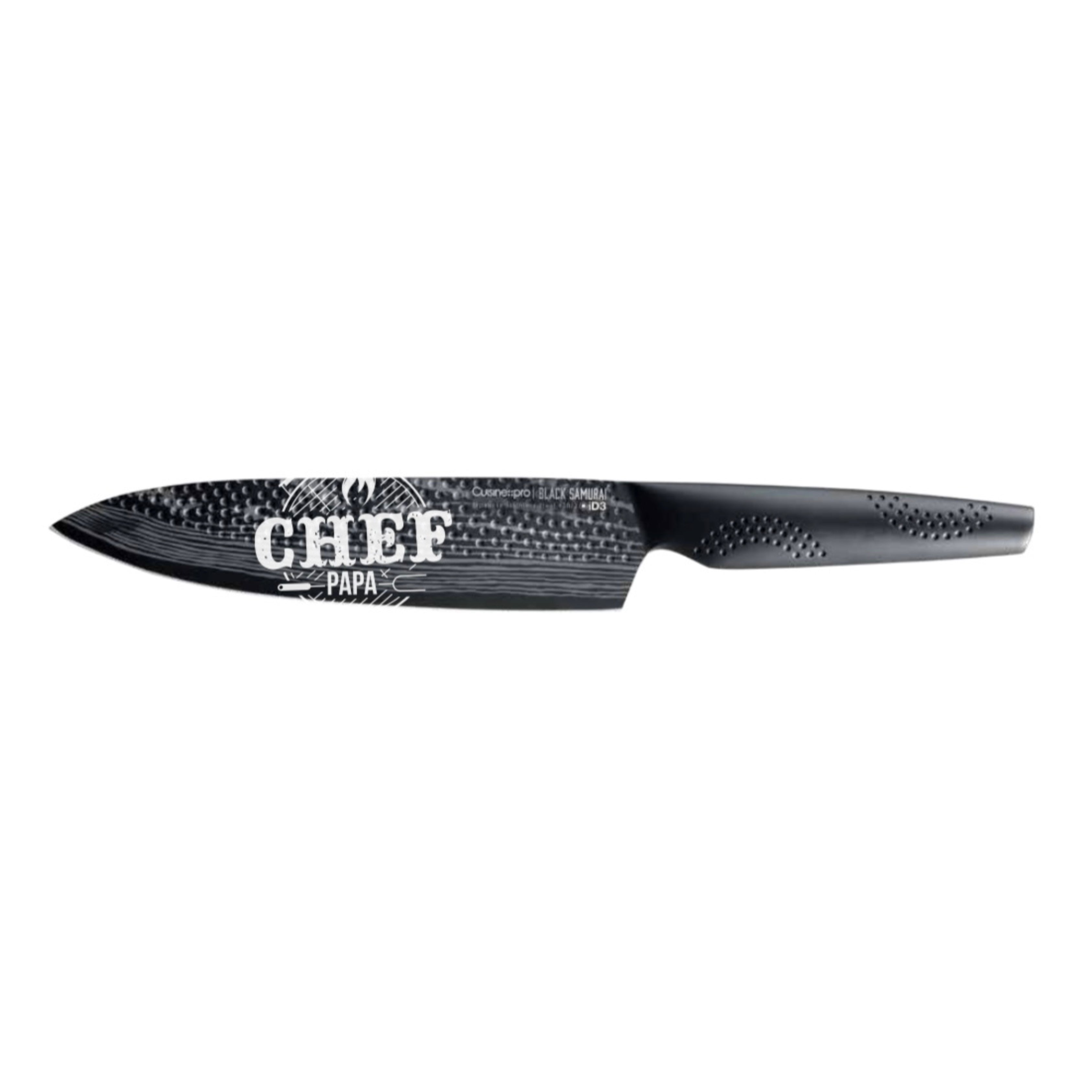 Couteau de chef "Chef Papa" 8" iD3® BLACK SAMURAI™ - Cuisine::pro®