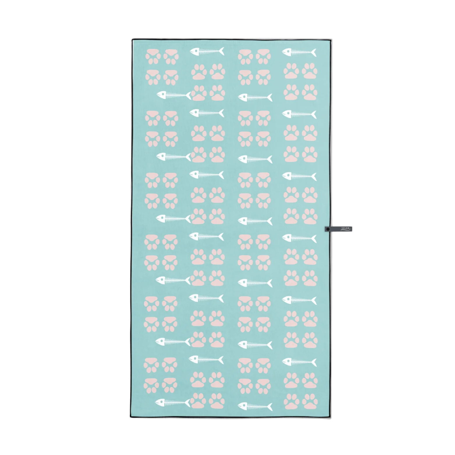 Serviette de plage en microfibre La chat heureuse - Solem