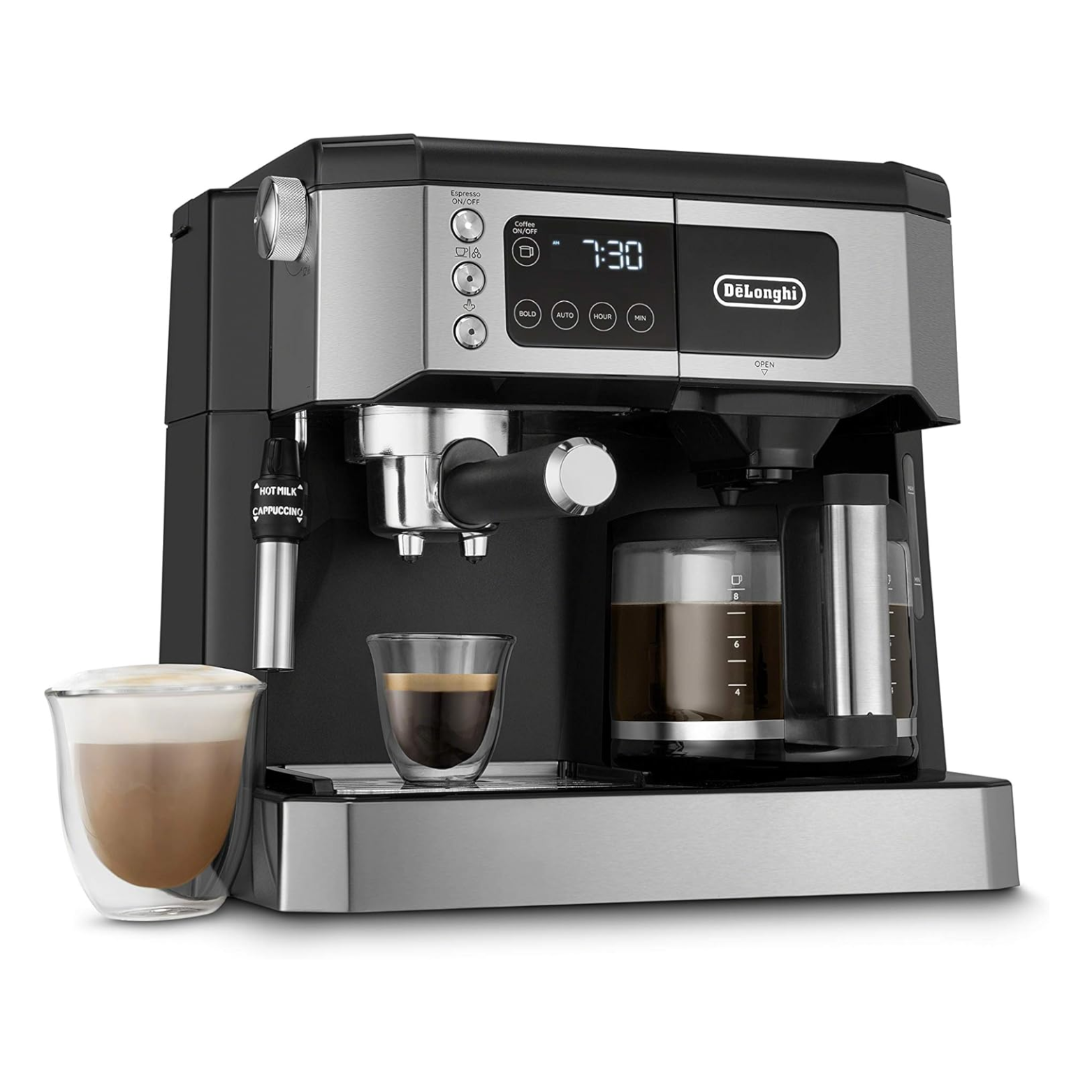 De'Longhi Programmable All-in-One Digital Coffee Maker and Espresso Machine