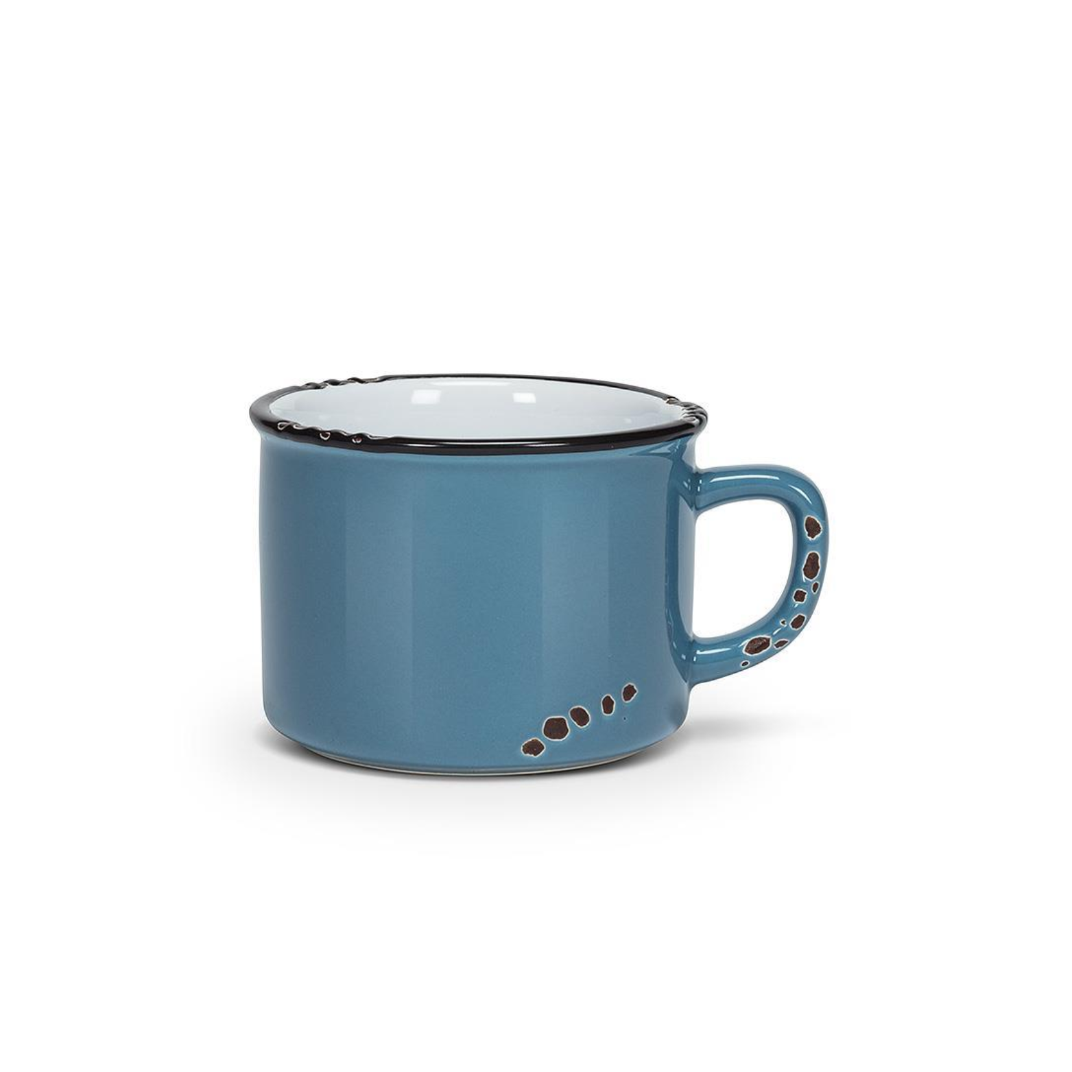 Tasse à cappuccino en grès Bleu 8oz