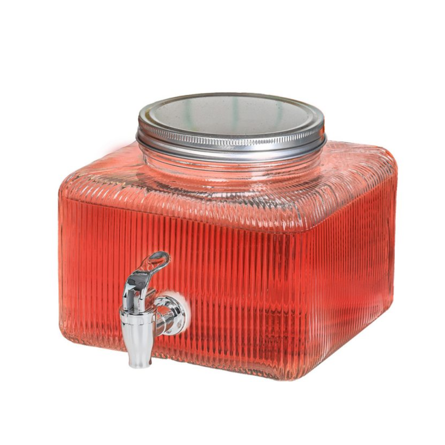 Distributeur à boisson carré en verre 3.7L