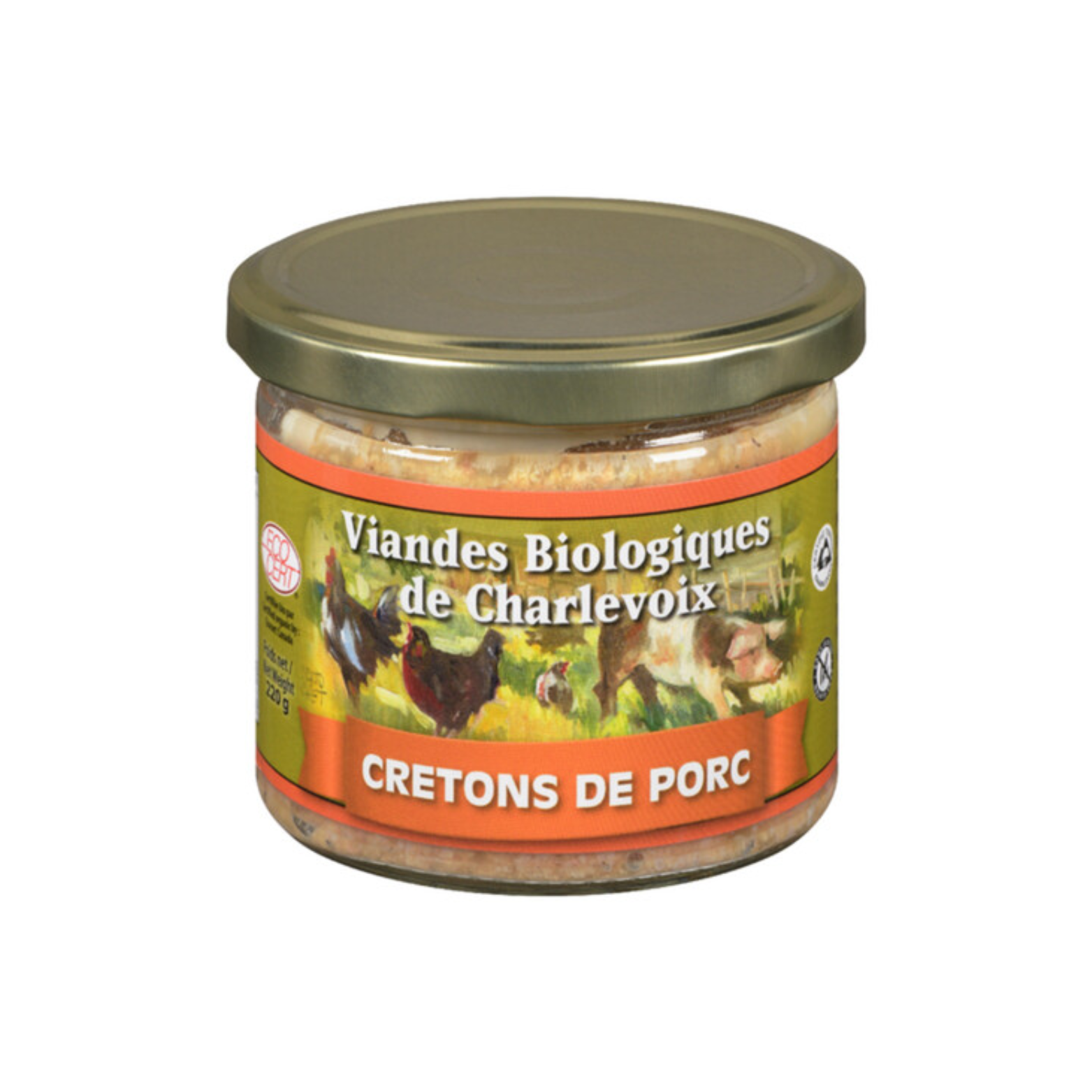 Cretons de porc biologique 220g