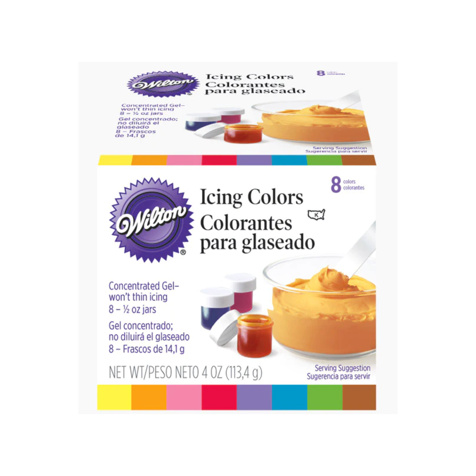 Ensemble de 8 colorants alimentaires en gel