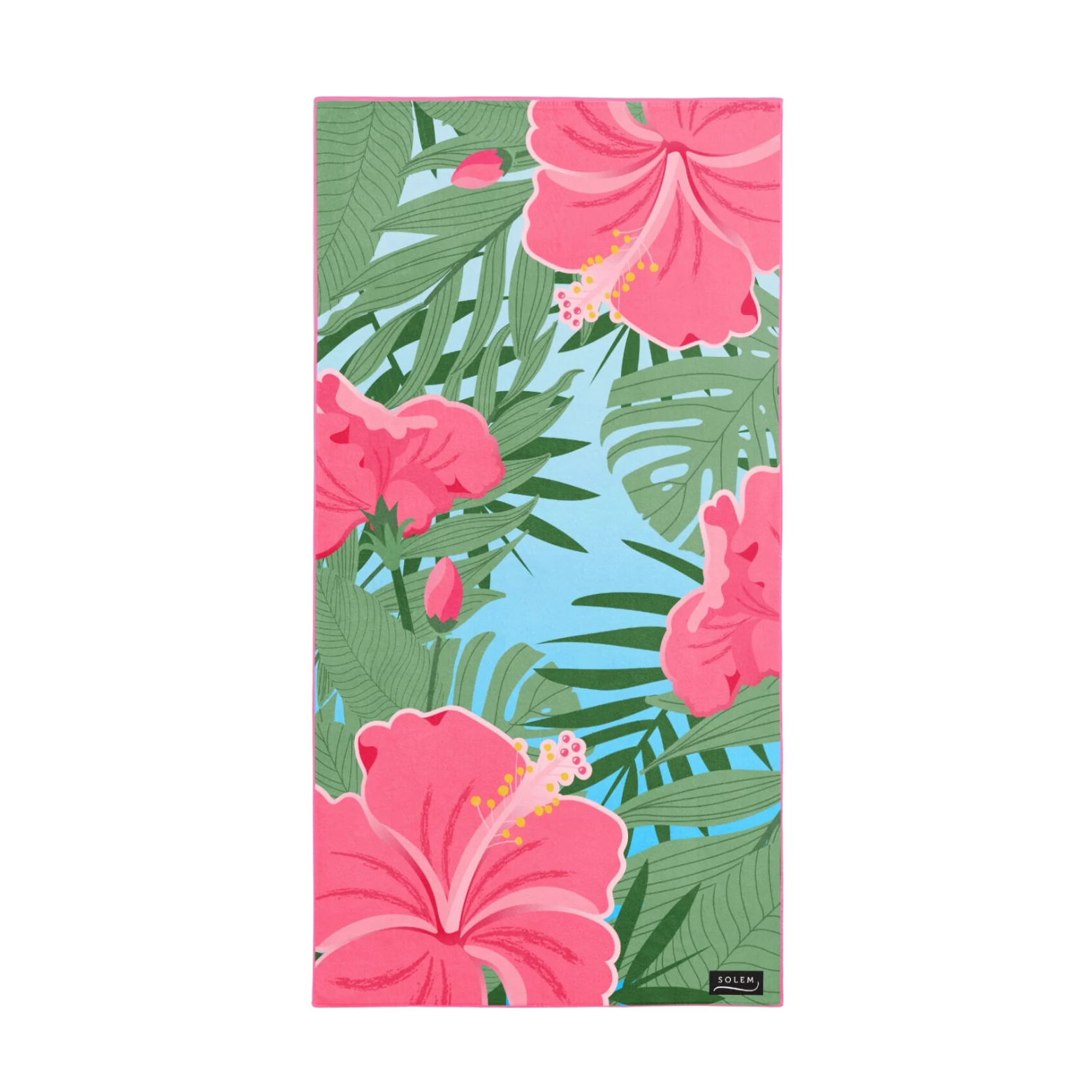 Serviette de plage en microfibre Fleurs des iles - Solem