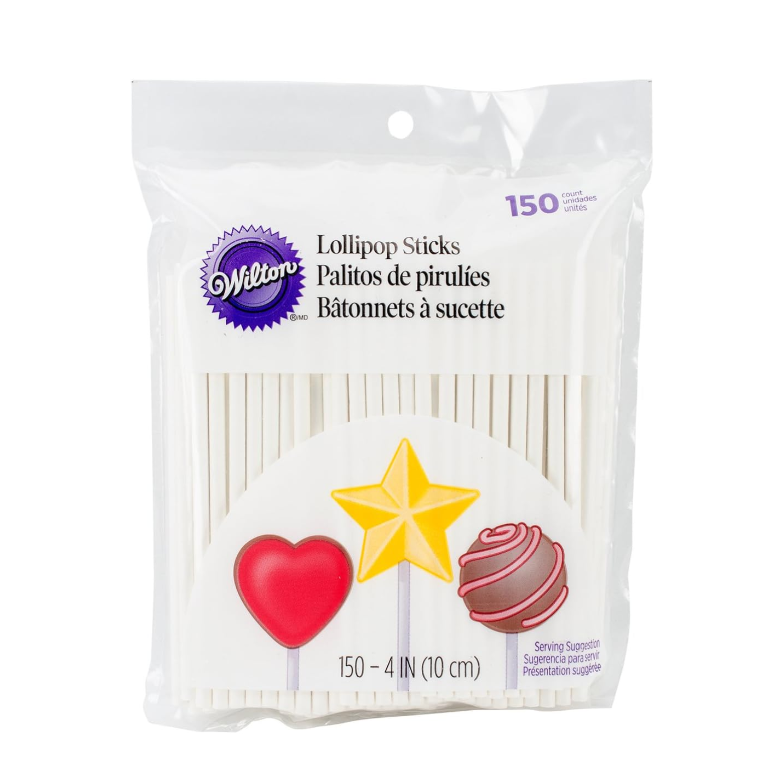 Ensemble de 150 bâtons à sucettes 4 po