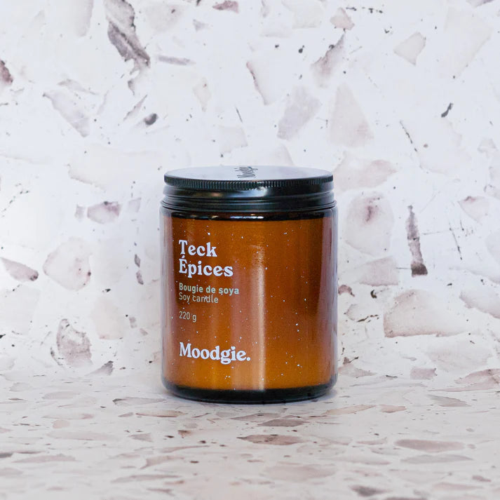 Teak and Spice Soy Candle - Moodgie