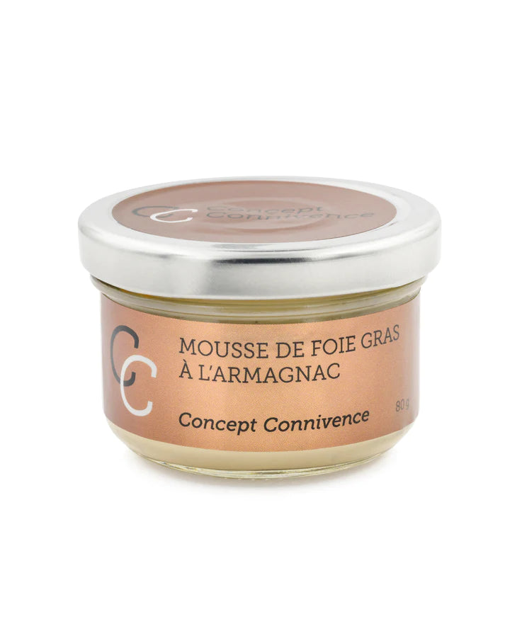 Foie gras mousse with Armagnac 80g - Concept Connivence