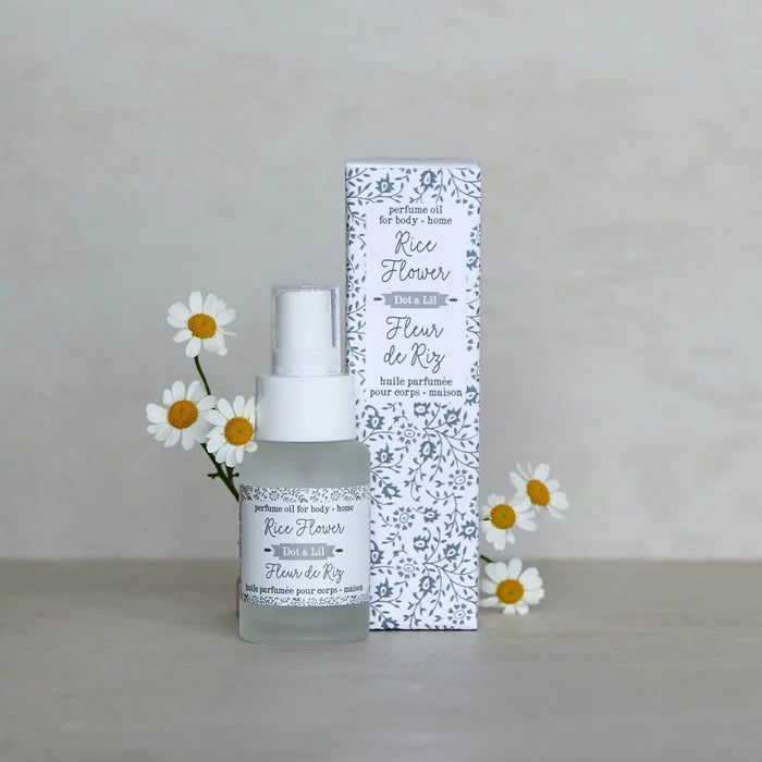 Huile parfumée pour le corps Fleur de riz - Dot & Lil