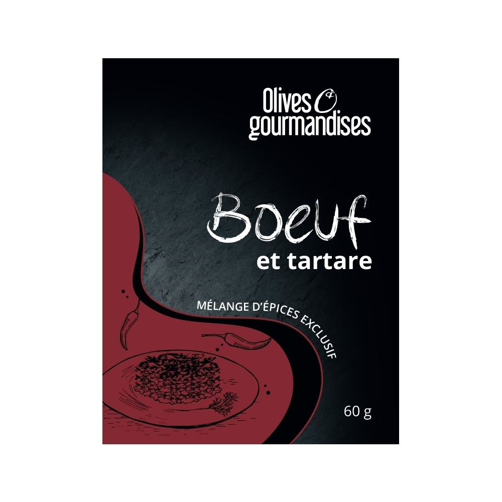 Épices pour bœuf et tartare 60g - Olives & gourmandises