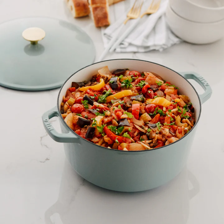 Eucalyptus Enameled Cast Iron Casserole 3.5L - KANA