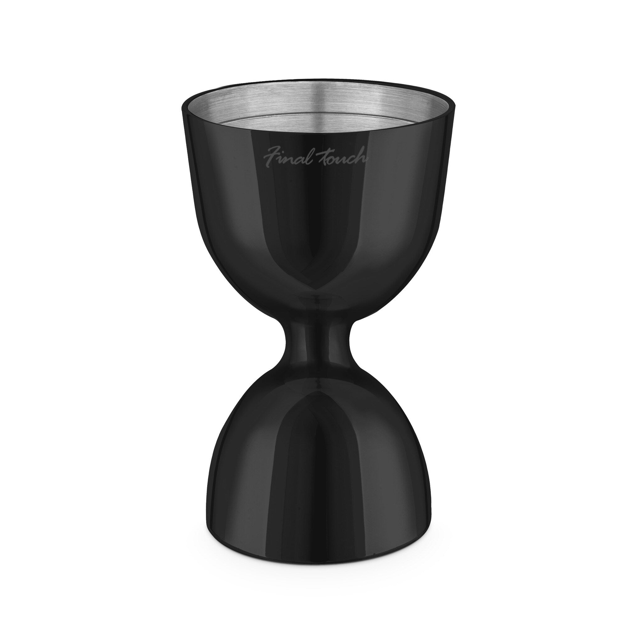 Doseur à cocktail double chromé noir