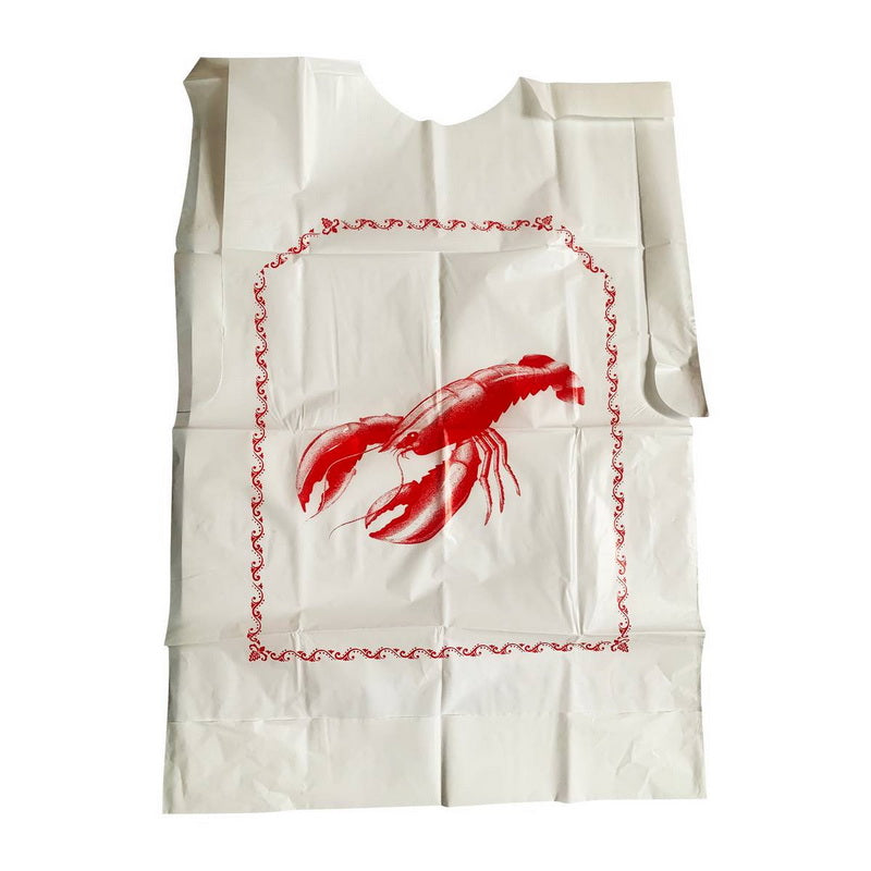 Ensemble de 6 bavettes jetables Homard