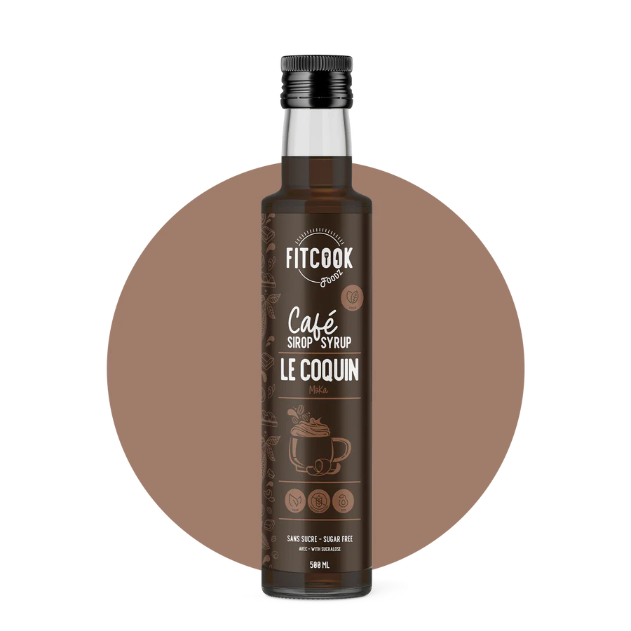 Sirop Keto pour le café au moka Le Coquin 500ml - Le Fit Cook