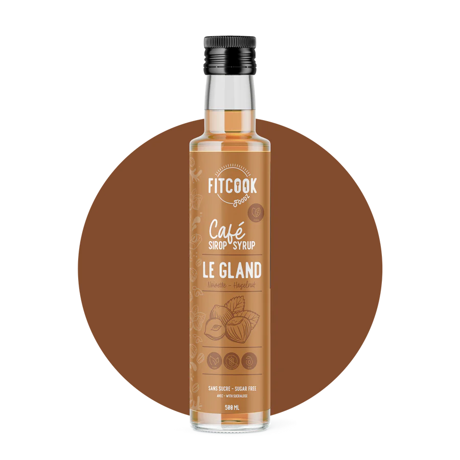 Sirop Keto pour café à la noisette 500ml - Le Fit Cook