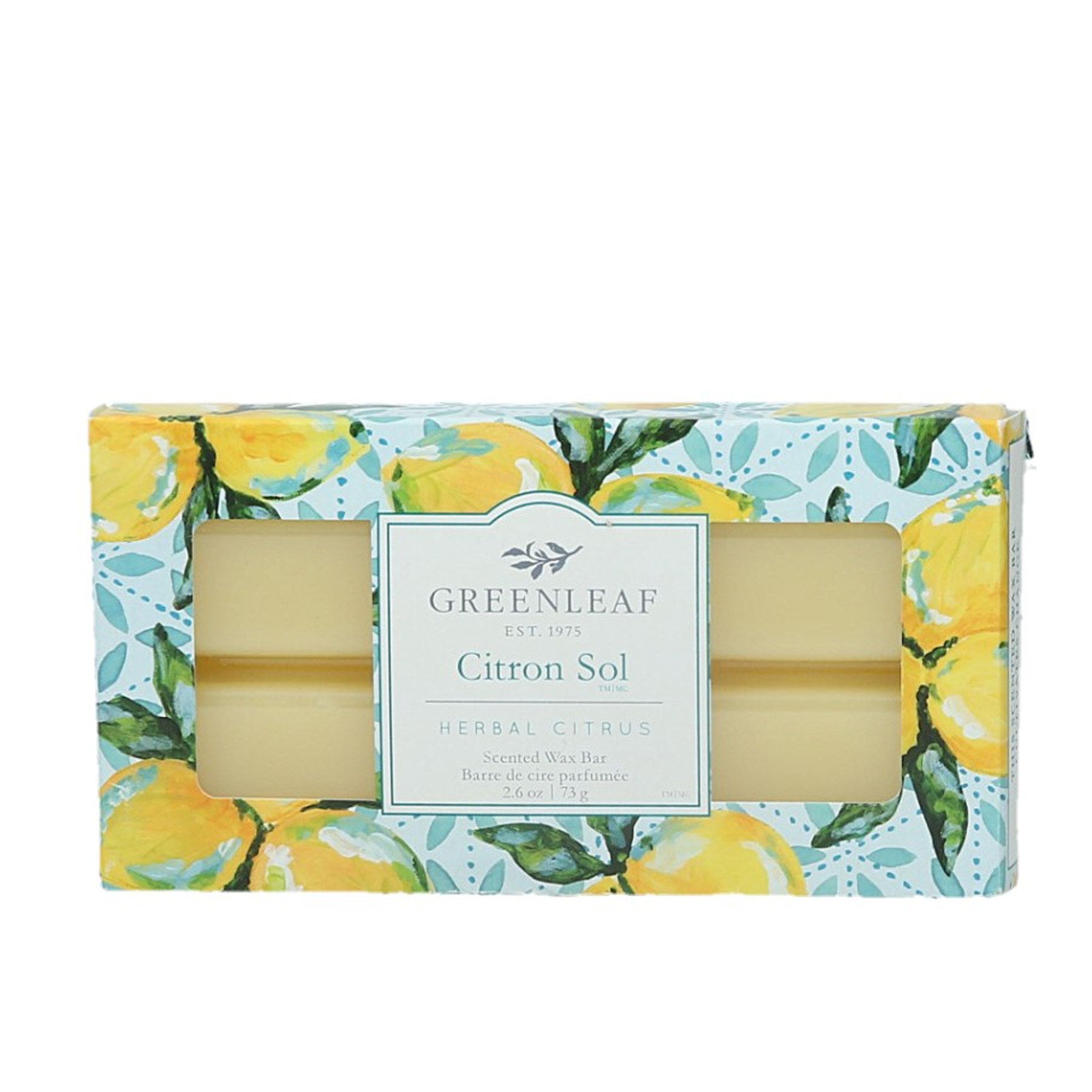 Barre de cire parfumée Citron 73g - Greenleaf