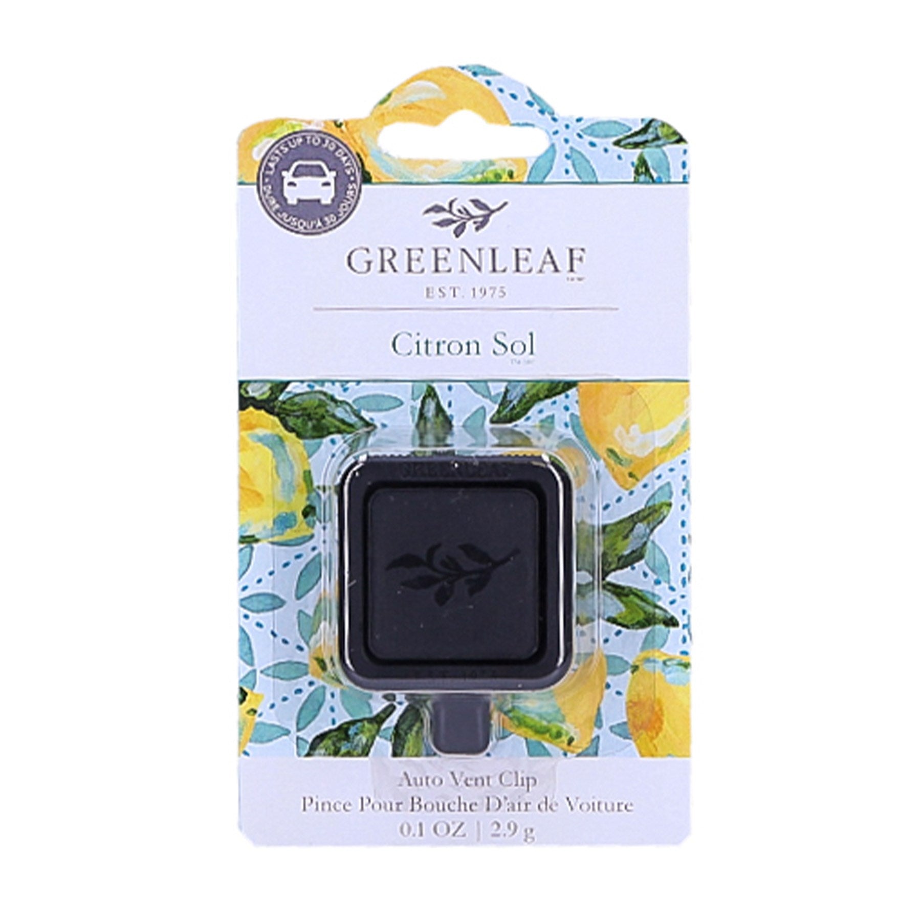 Diffuseur pour voiture Citron 2.9g - Greenleaf