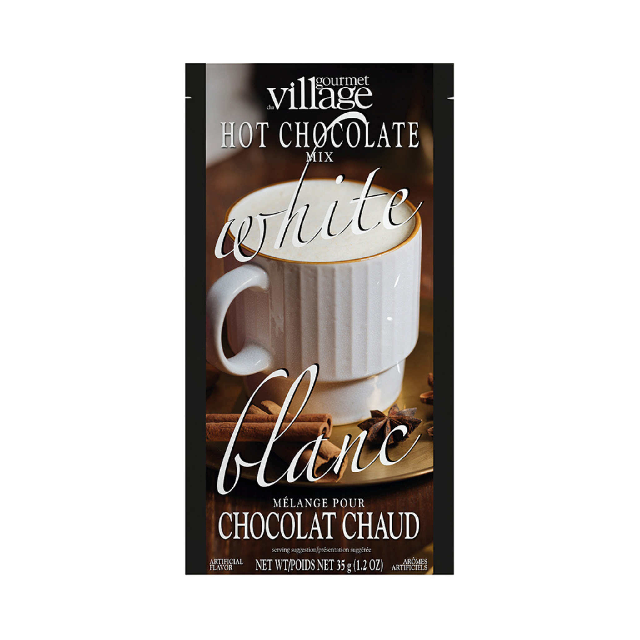 Mélange pour chocolat chaud blanc 35 - Gourmet du village