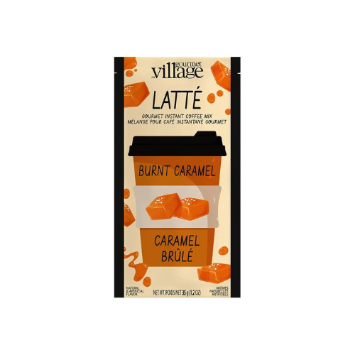 Café instantané Latte au Caramel Brûlé 35g - Gourmet du Village