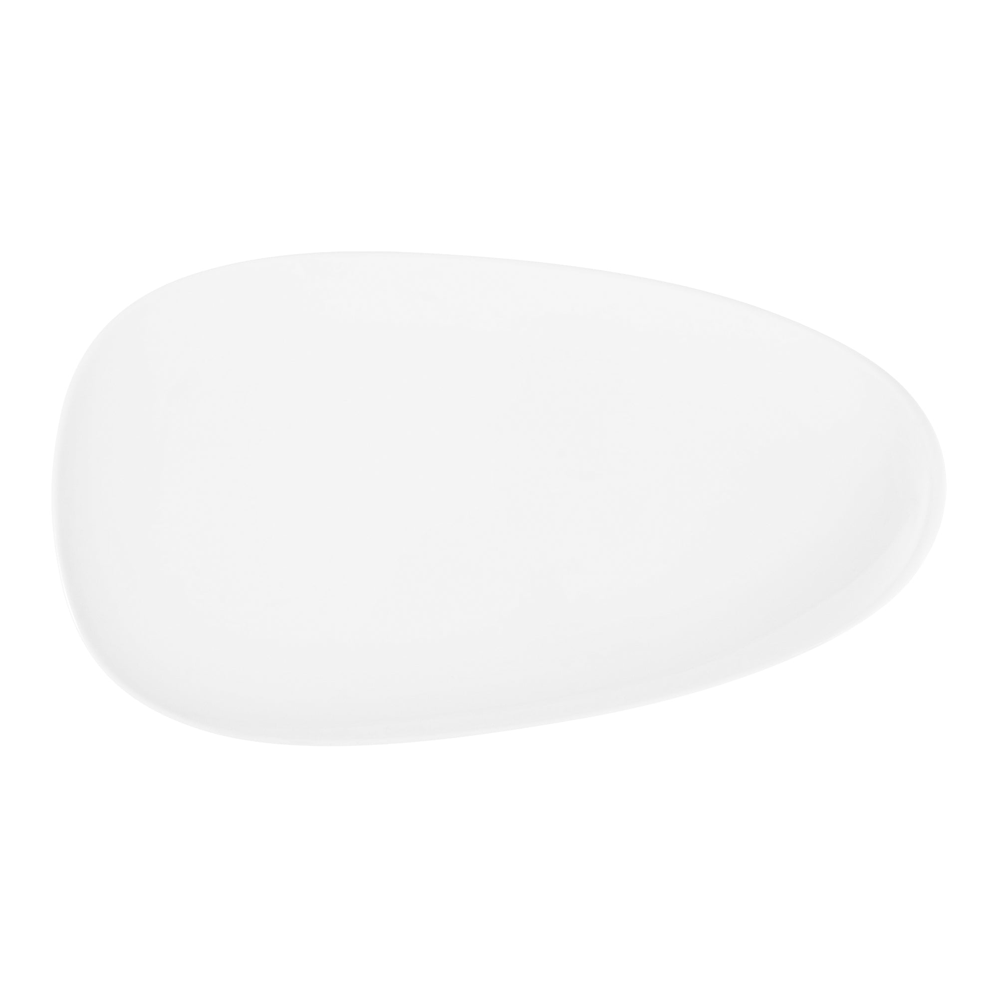 Assiette en porcelaine blanche ovale 41.5 cm