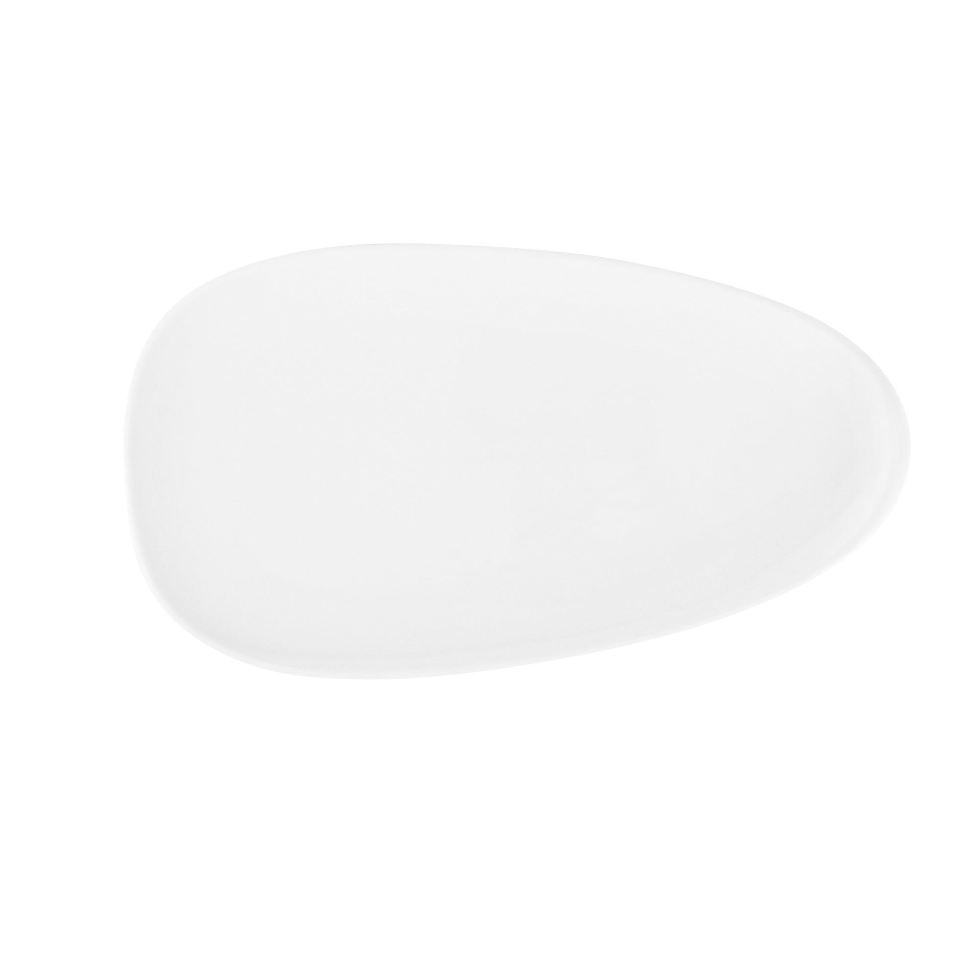 White oval porcelain plate 26.3cm