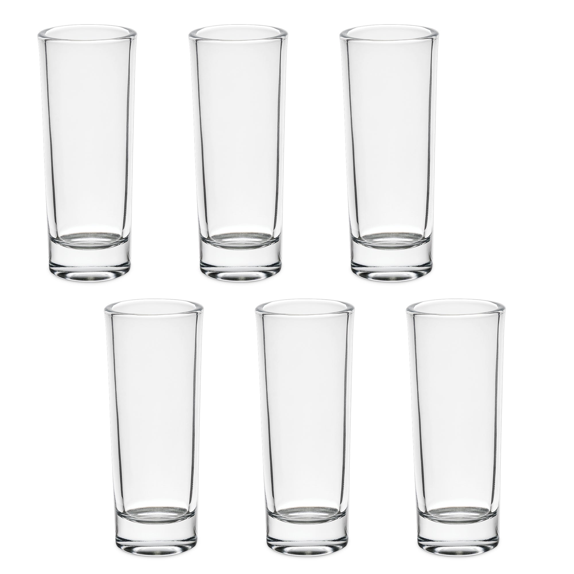 Ensemble de 6 verres à shooter 60 ml