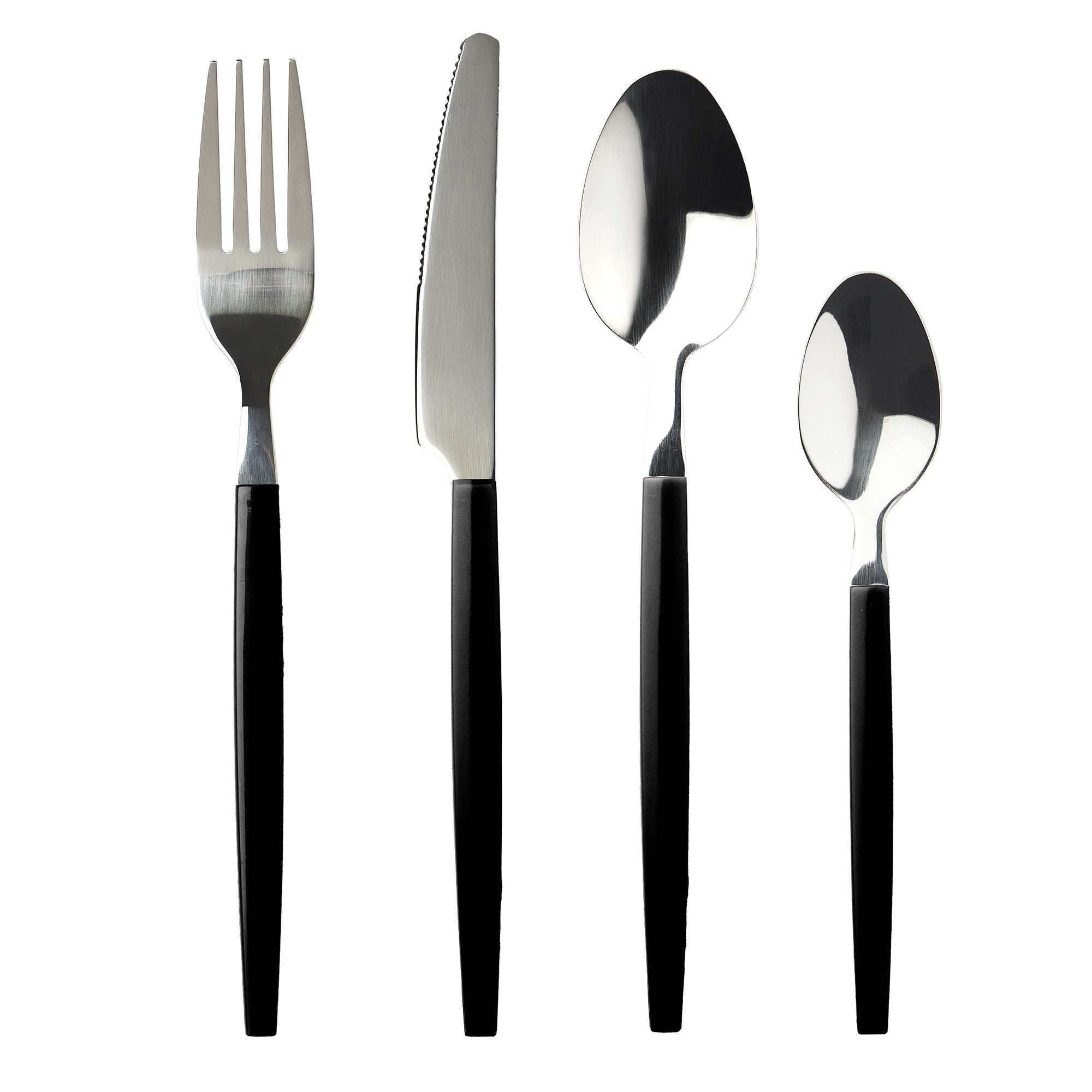 Ensemble d'ustensiles Siena Noir 16 pièces