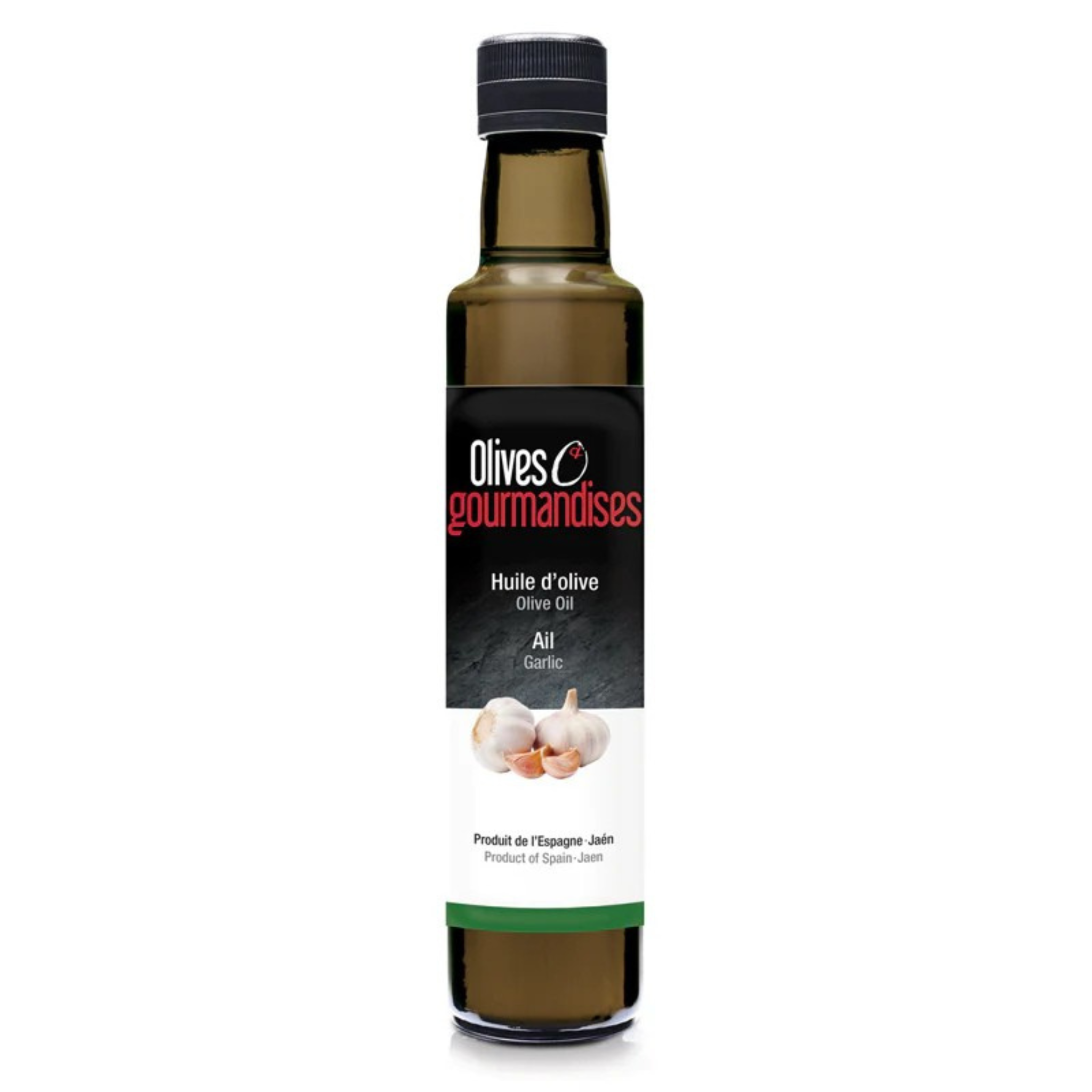 Huile d'olive à l'ail 100ml - Olives & Gourmandises